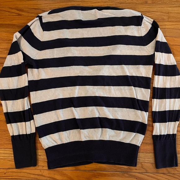 Scotch & Soda Navy and White Striped Sweater - Picture 3 of 3